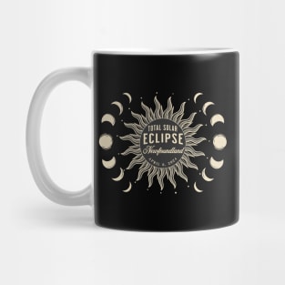 Total Solar Eclipse Newfoundland Canada April 2024 Mug